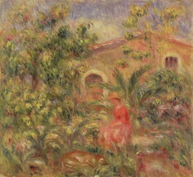 Maisema naisen ja koiran kanssa, 1917
